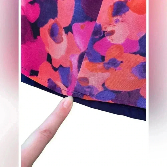 Hutch Floral Silk Scoop Back Sleeveless Dress Size 6 - Picture 9 of 10